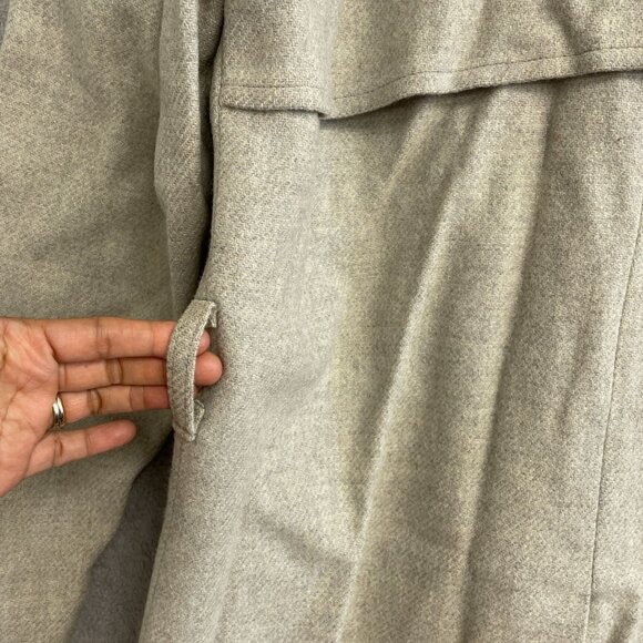 Pendleton Men's Size 40 100% Virgin Wool Long Pea Coat Made In USA Beige - Picture 8 of 10